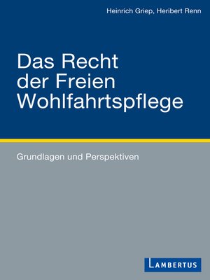 cover image of Das Recht der Freien Wohlfahrtspflege